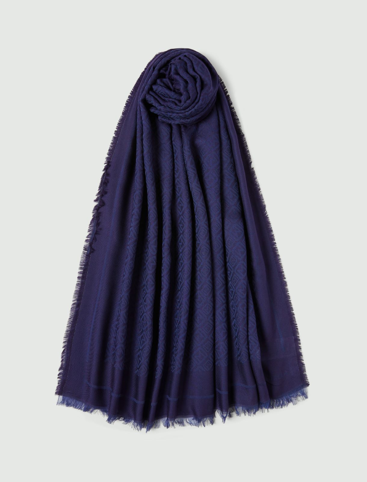 Jacquard stole - NAVY - Marella
