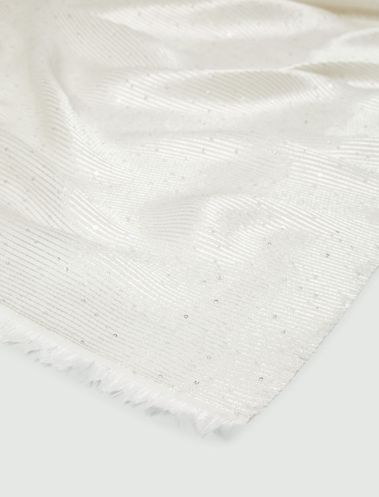 Stola mit Mikropailletten - ELFENBEINFARBEN - Marella - 2