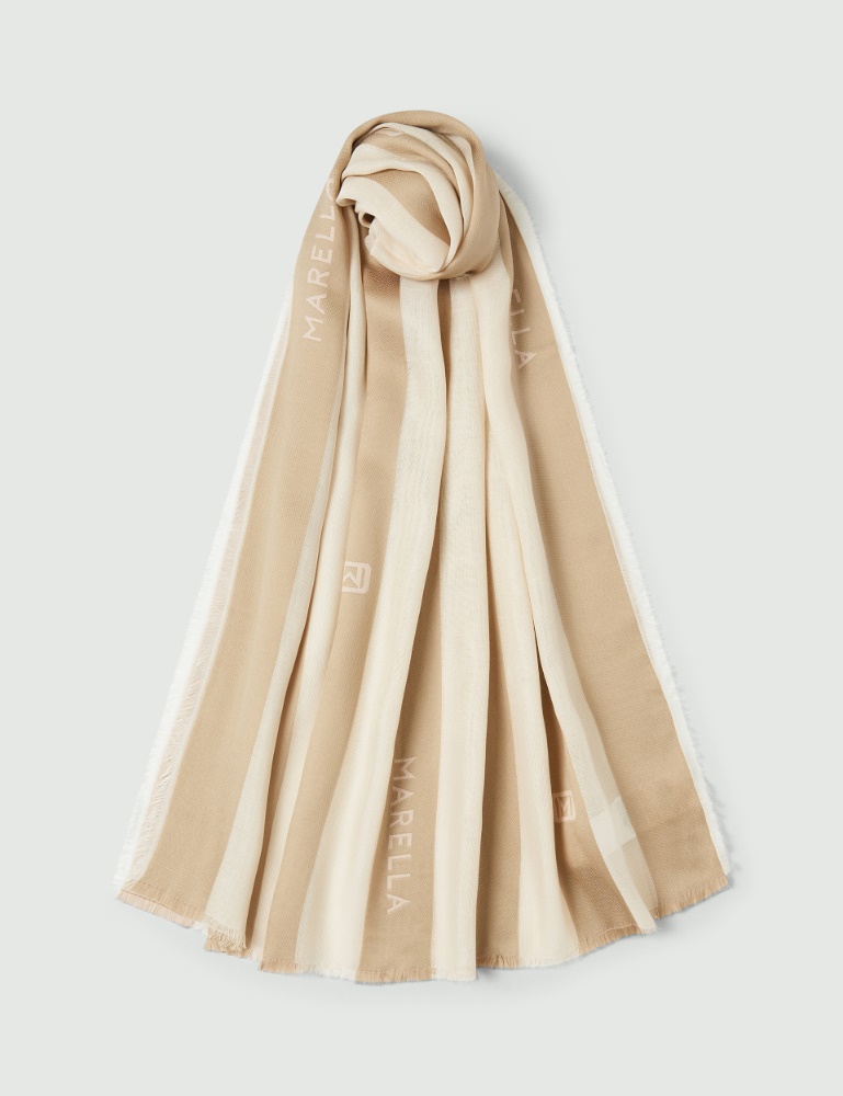 Jacquard-patterned stole - Marella