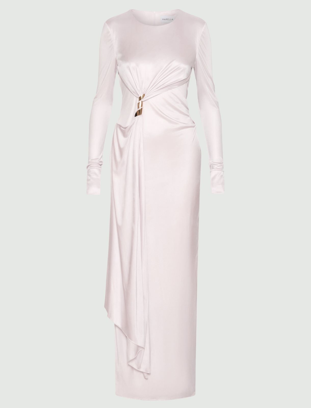 Abito in jersey con drappeggio - ROSA - Marella