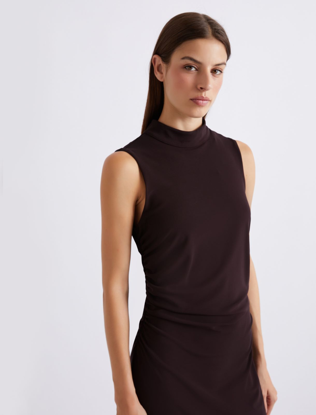 Abito smanicato in jersey - VIOLA SCURO - Marella - 6