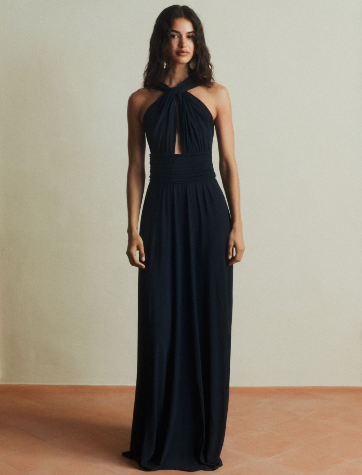 Jersey criss-cross dress - NAVY - Marella - 2