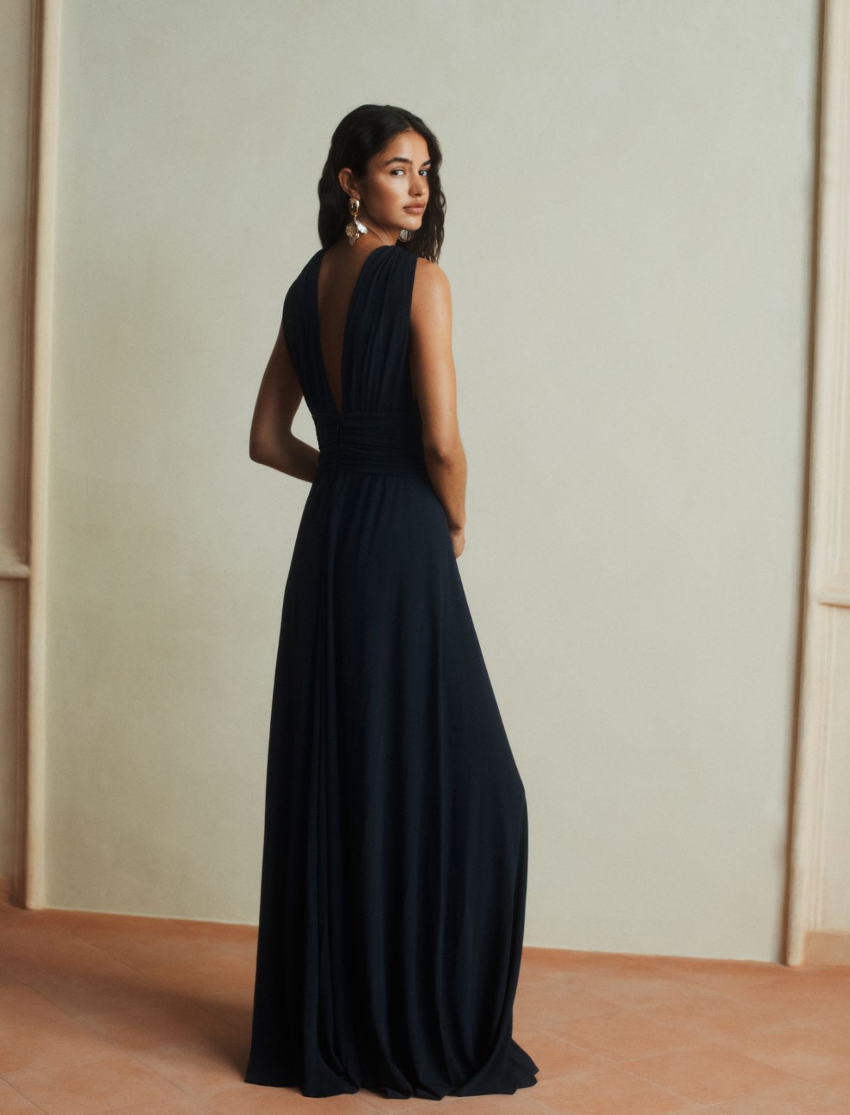 Jersey criss-cross dress - NAVY - Marella - 3