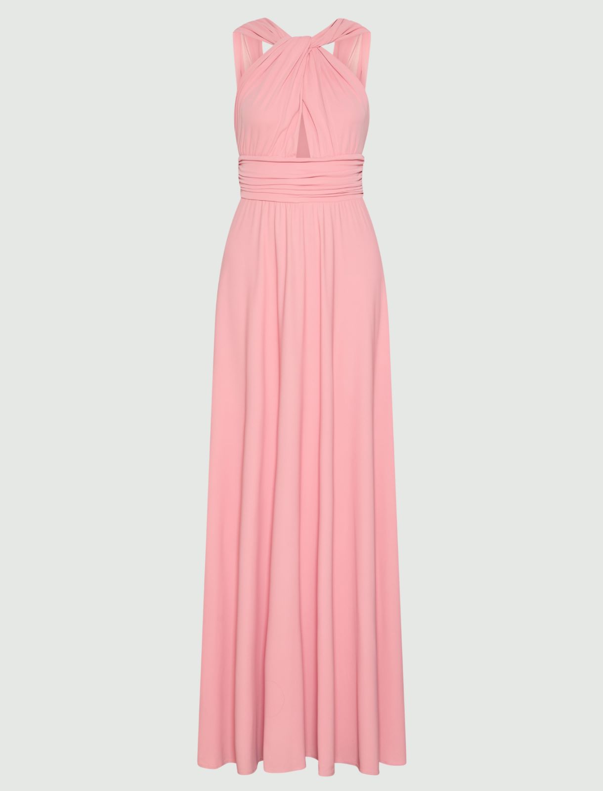 Jersey criss-cross dress - DEEP ROSE - Marella