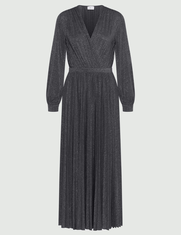 Vestido plisado de punto de lúrex - Marella