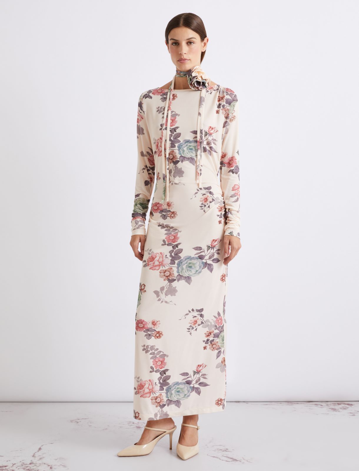 Jersey calf-length dress - Maquillaje - Marella - 4