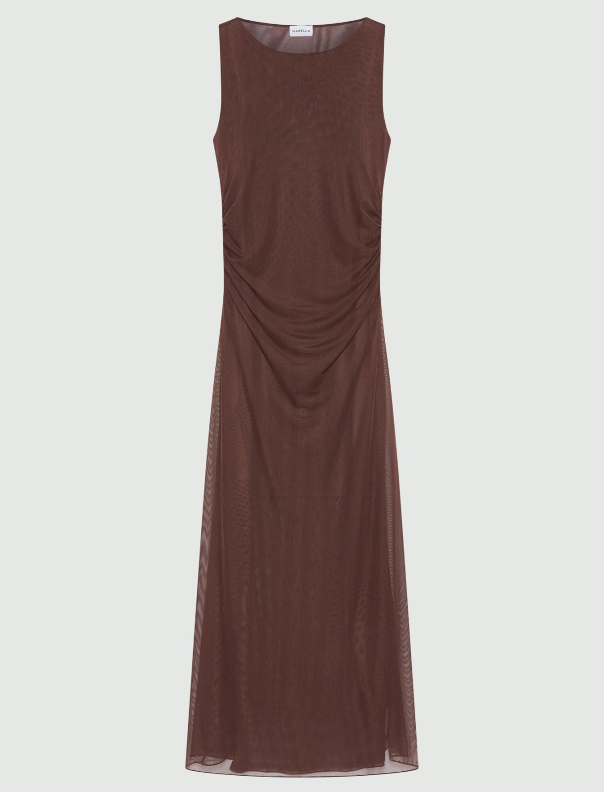 Sukienka z tiulu z podszewką - BRĄZOWY - Marella