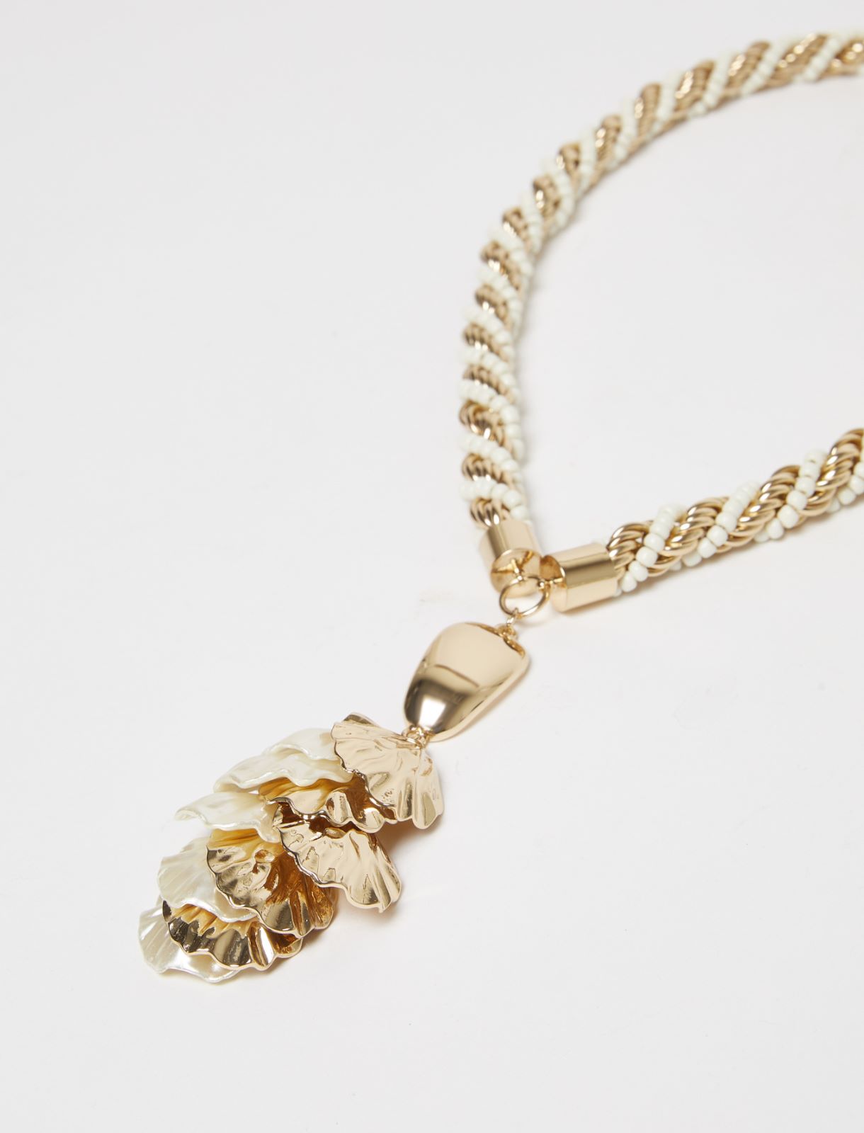 Metal shell-adorned long necklace - MOTHER-OF-PEARL - Marella - 2