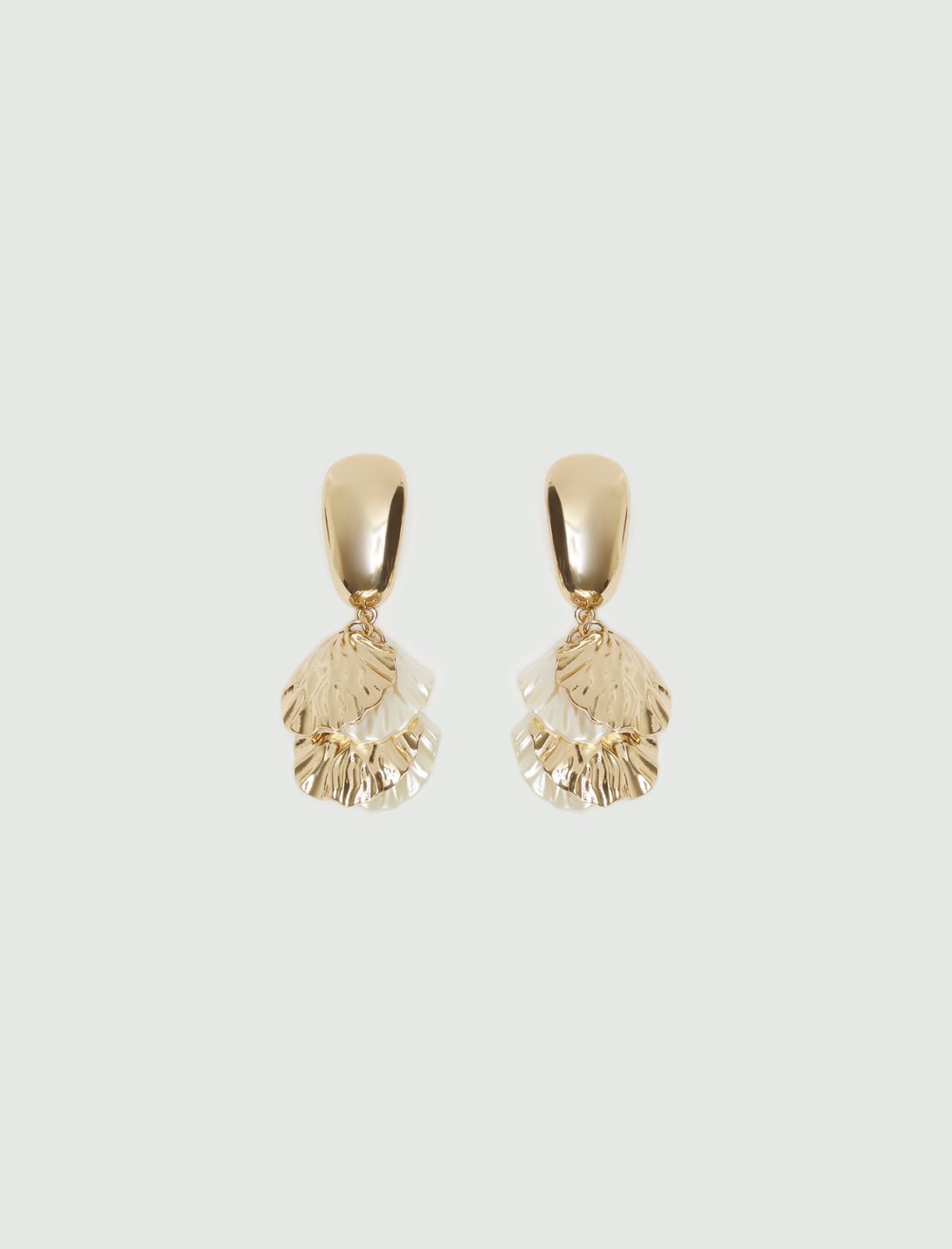 Metal shell-adorned drop earrings - MOTHER-OF-PEARL - Marella