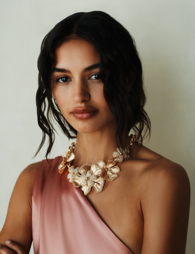 Flower-detail choker necklace - Marella