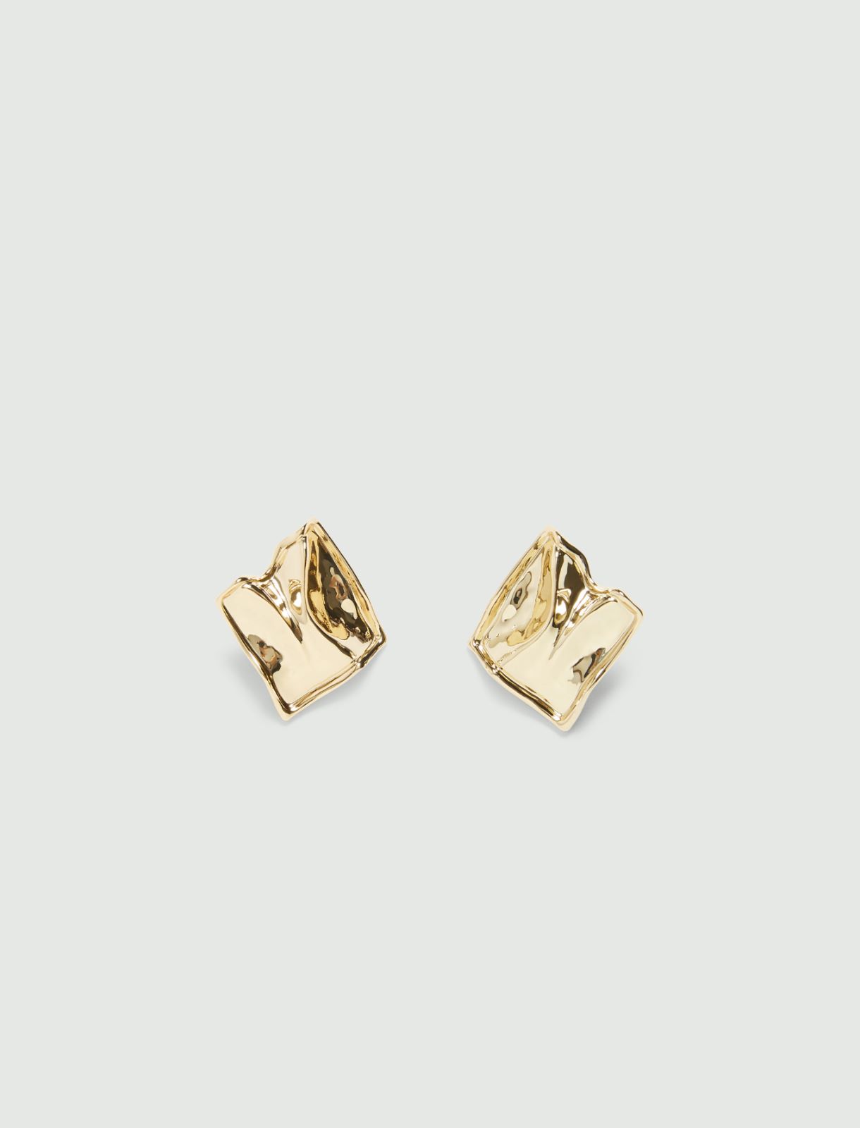 Hammered earrings - Gold - Marella