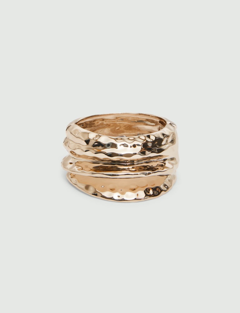 Hammered metal bangle - Marella