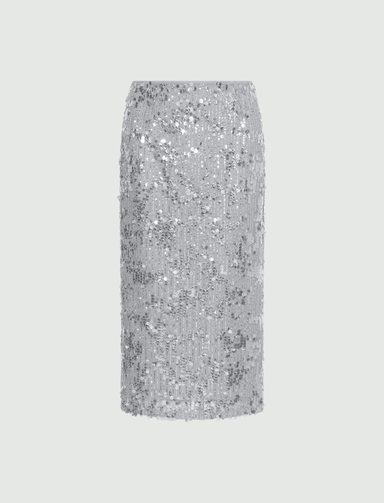 Sequinned midi skirt - GREY - Marella