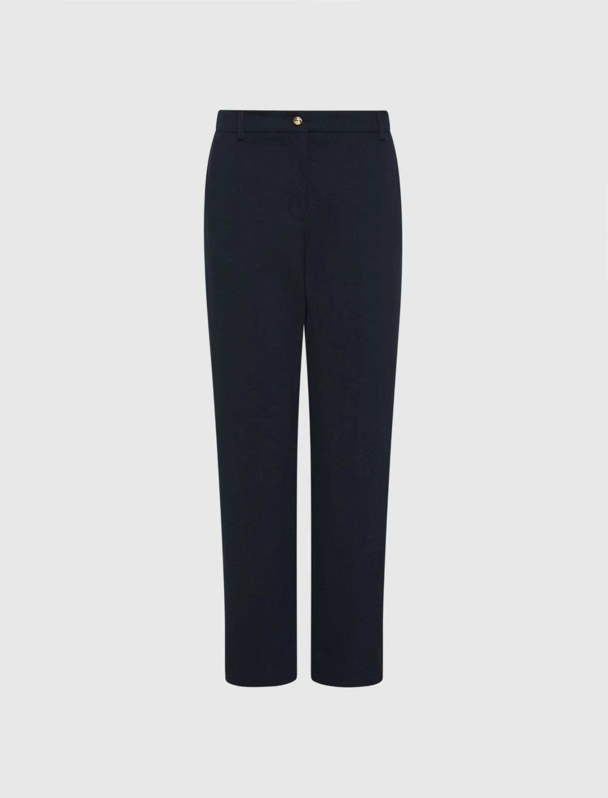 Jersey chino trousers - NAVY - Marella