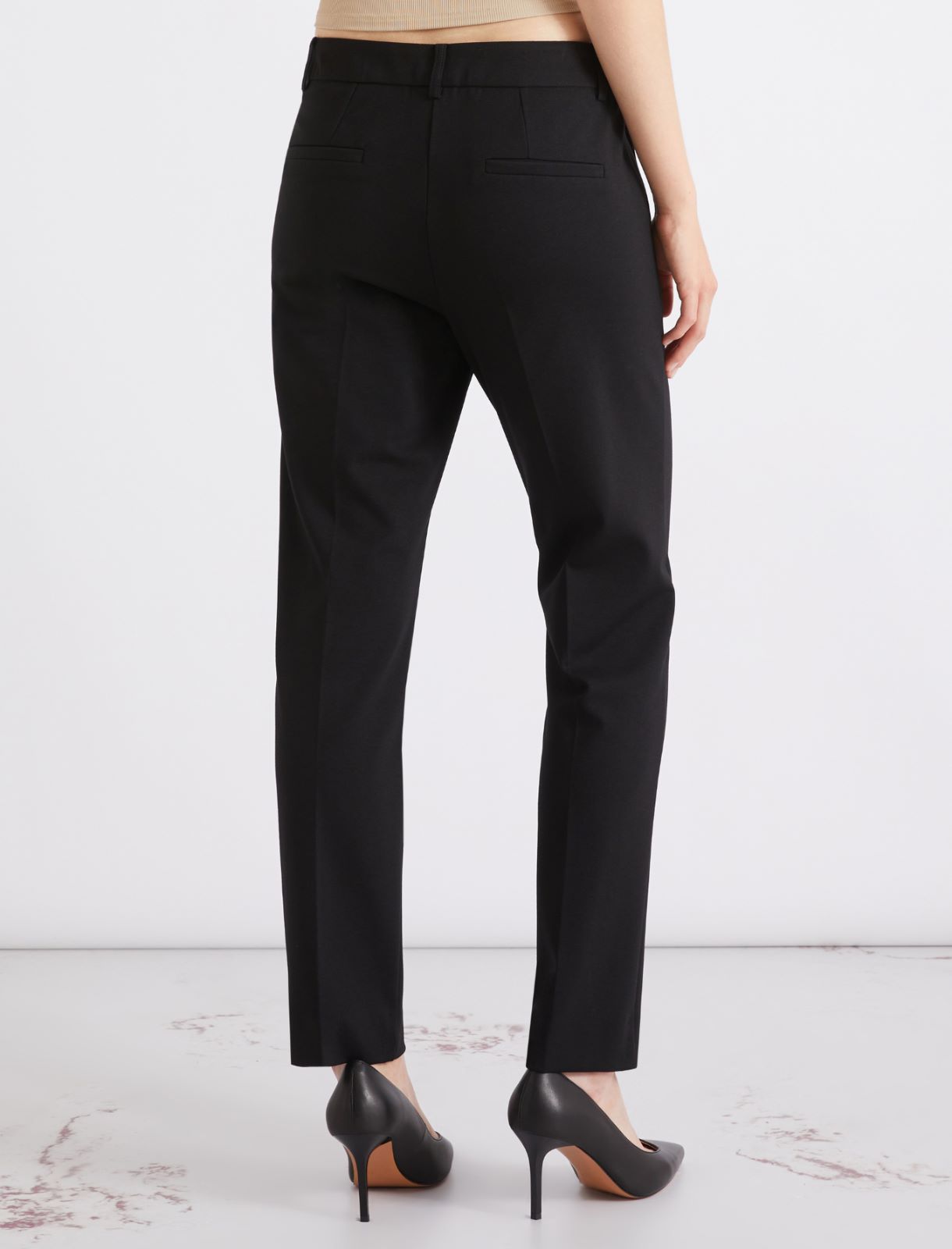 Pantalon chino en jersey - NOIR - Marella - 3