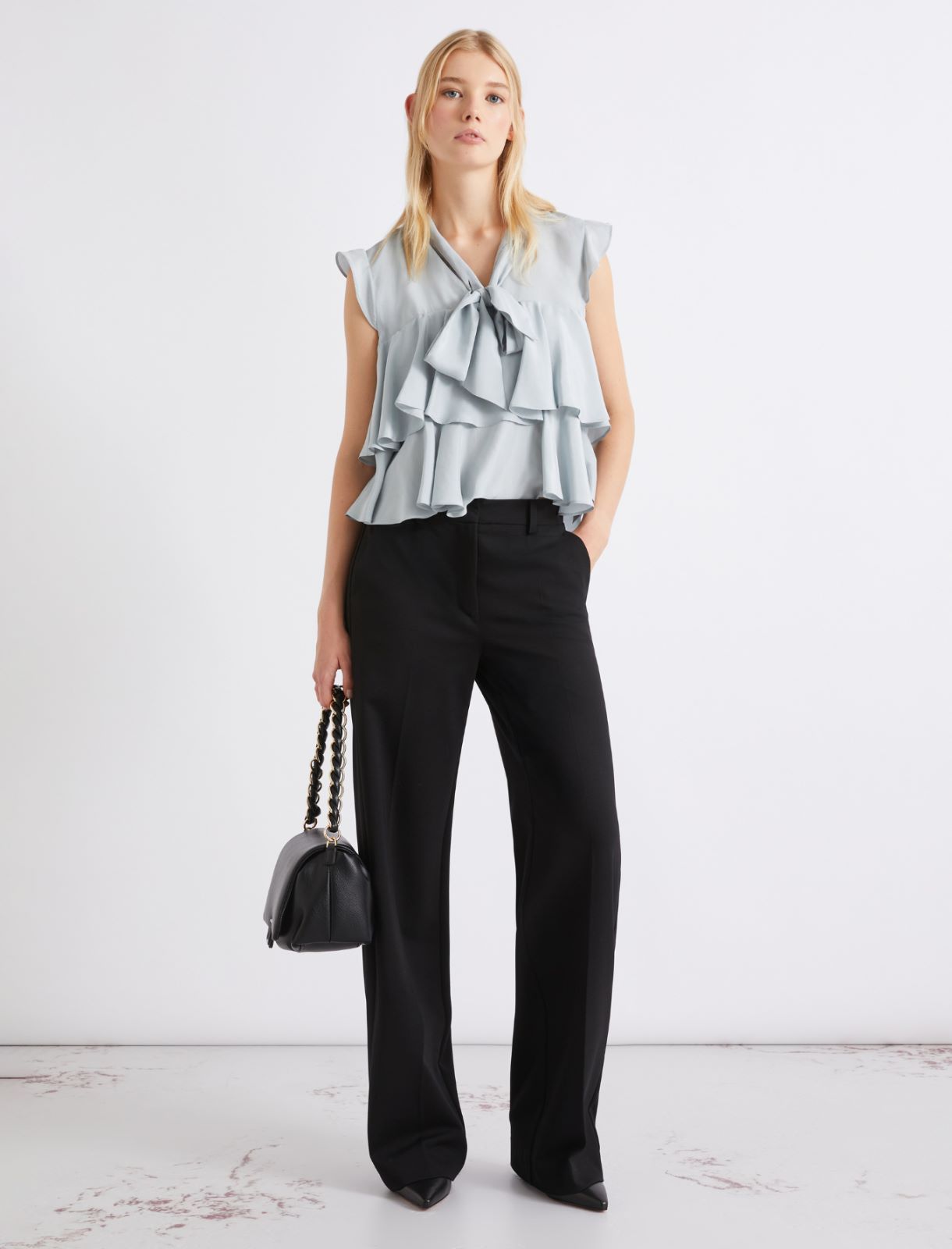 Pantalon slim en jersey - NOIR - Marella - 2