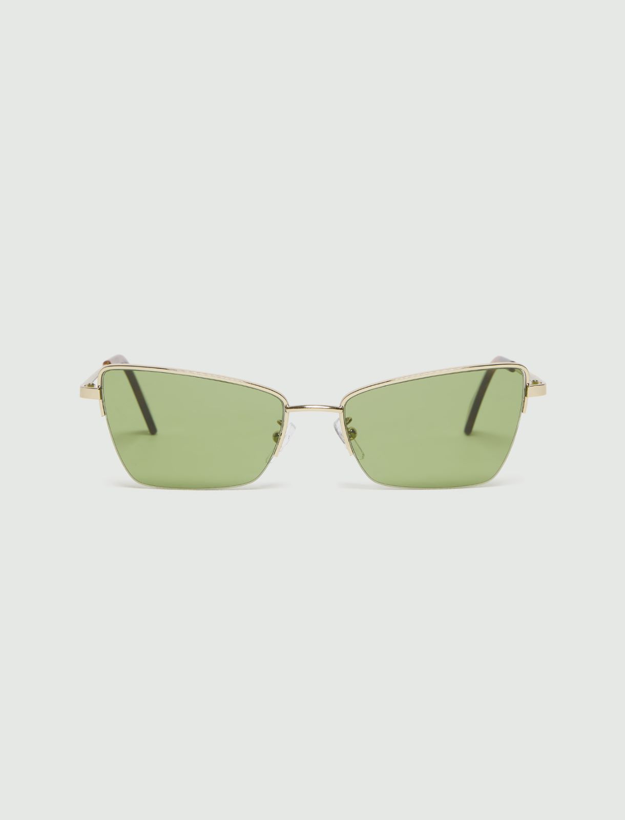 Sharp glasses with thin frame - LIGHT GOLD - Marella