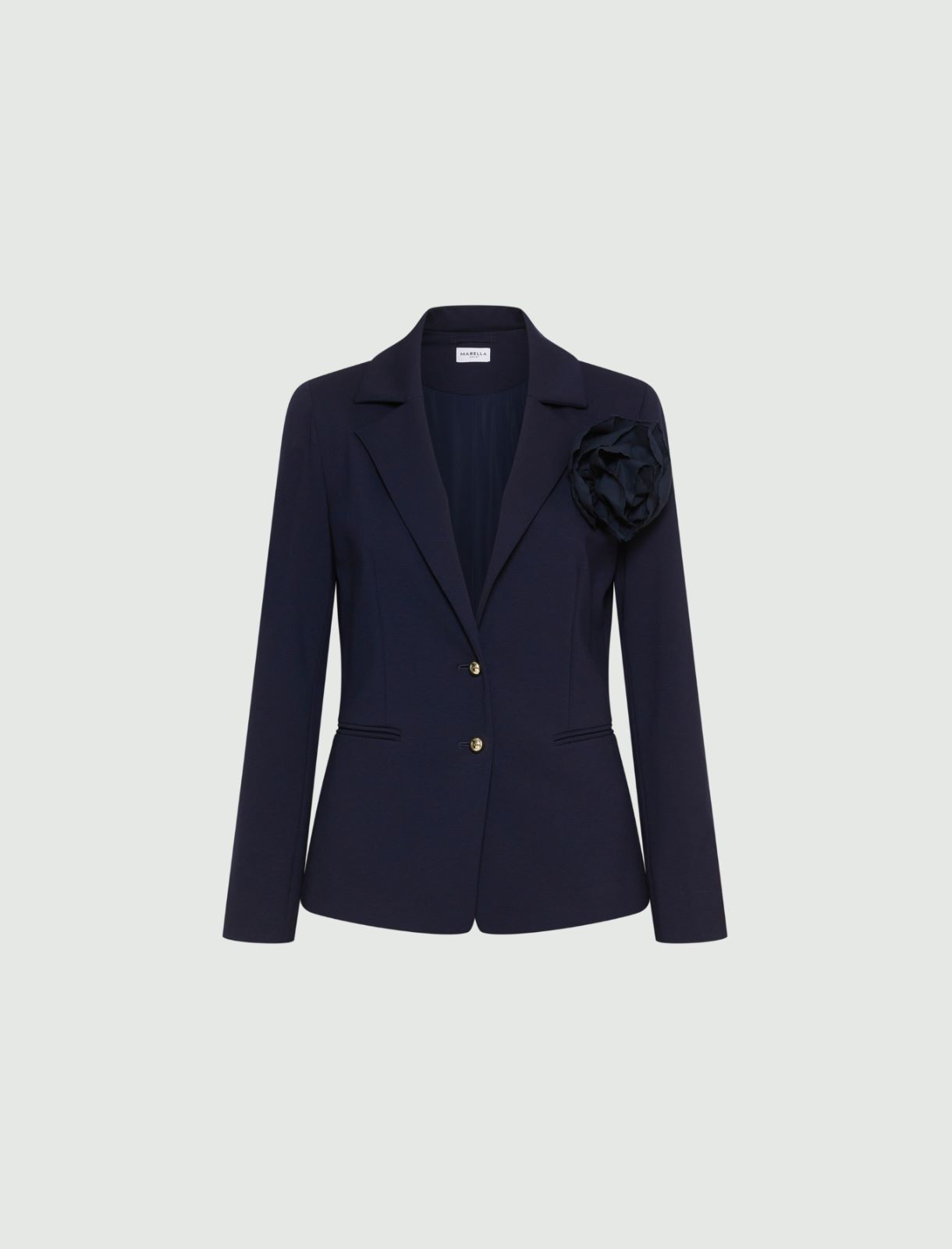 Slim-fit jersey blazer - NAVY - Marella