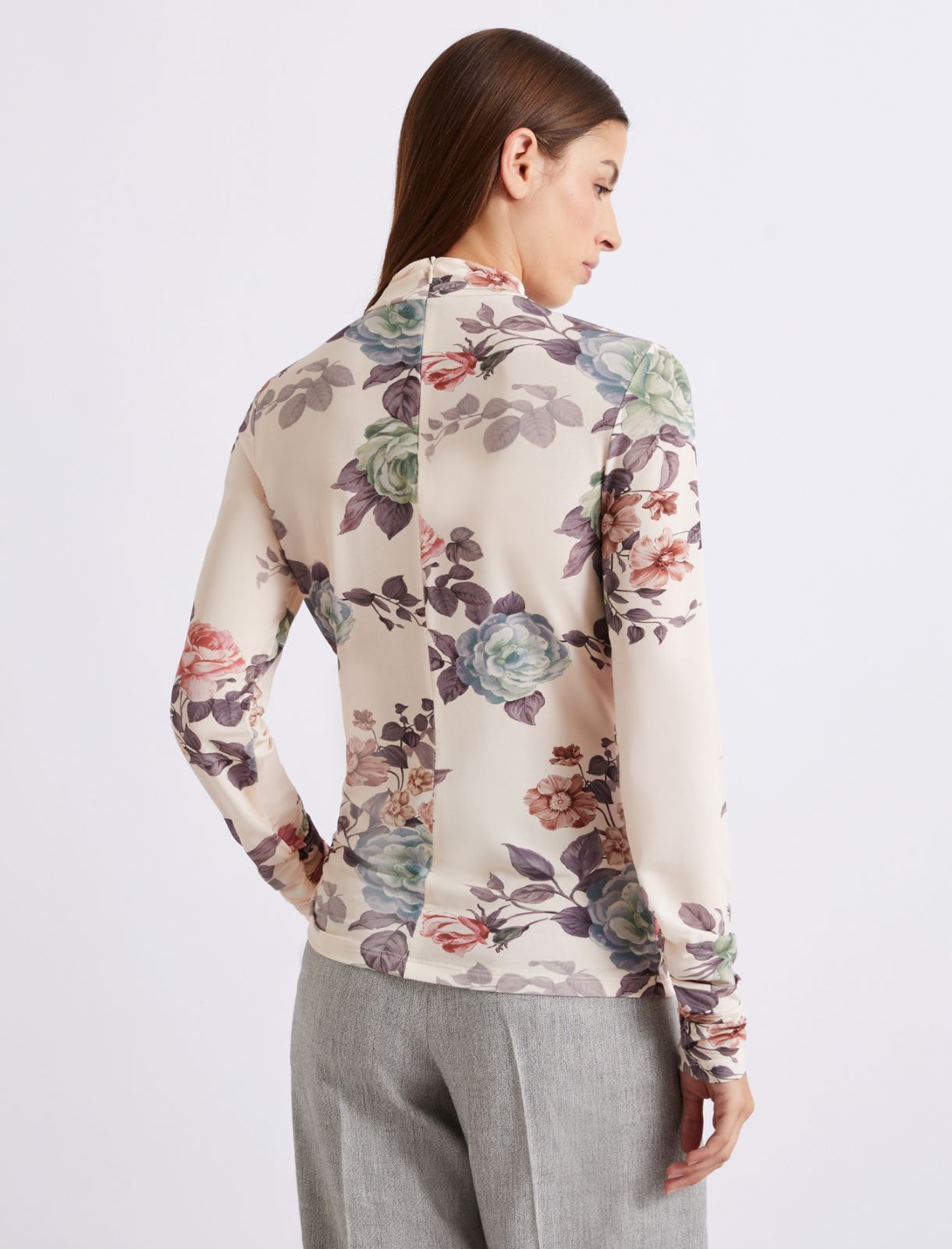 Printed jersey T-shirt - Powder - Marella - 3