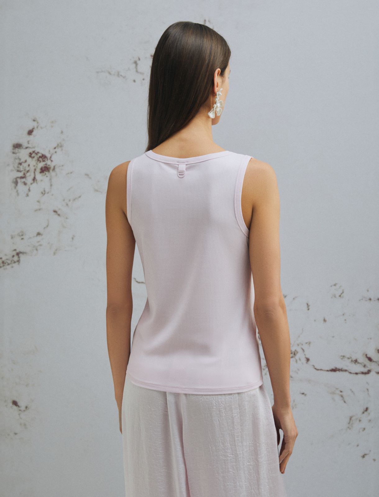 Shiny jersey vest top - PINK - Marella - 3