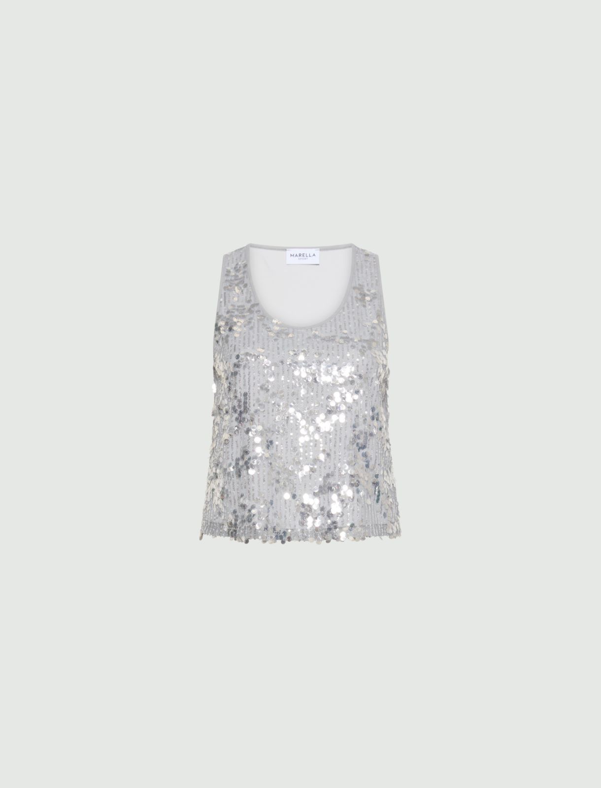 Sequin top - GREY - Marella