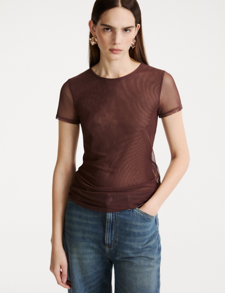 T-shirt en tulle stretch - Marella