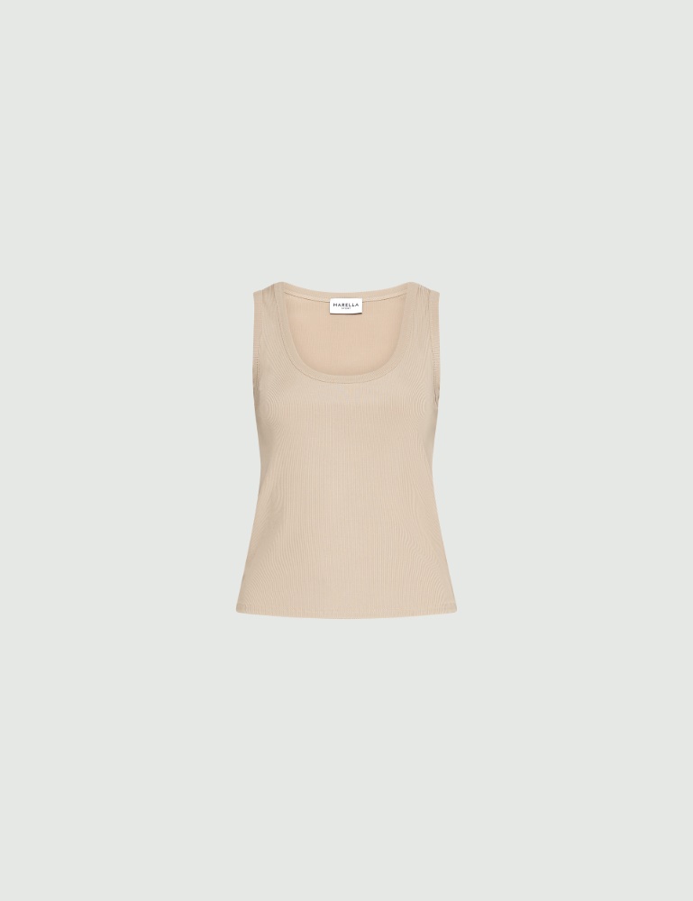 Rib-knit jersey top - Marella