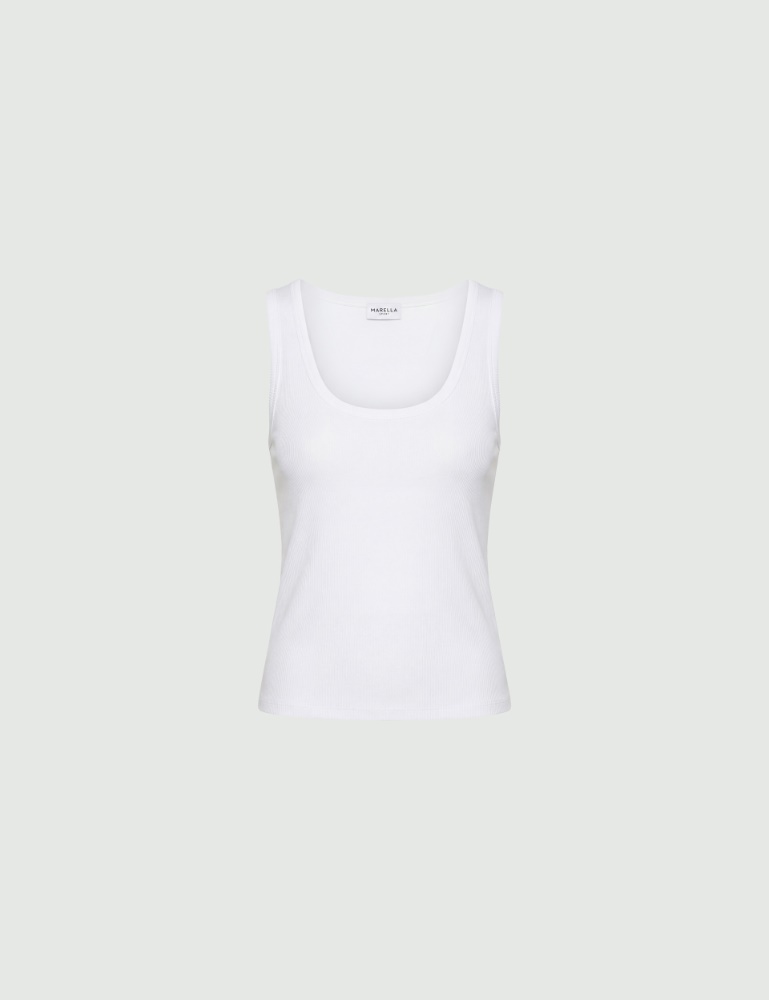 Rib-knit jersey top - Marella