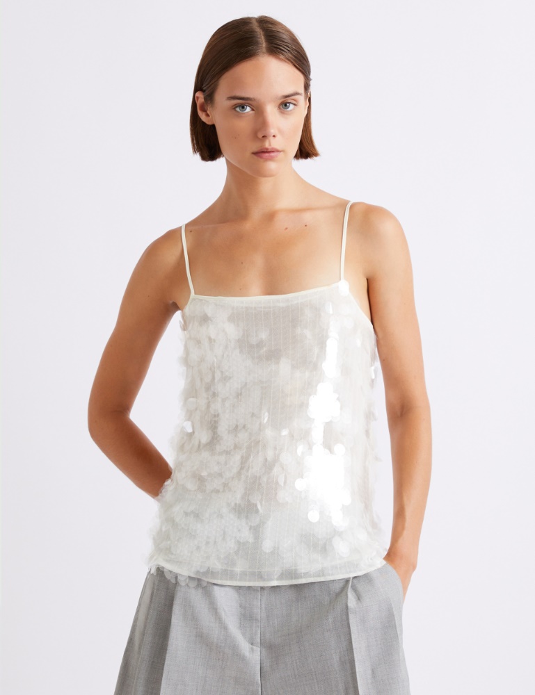 Sequinned slip top - Marella