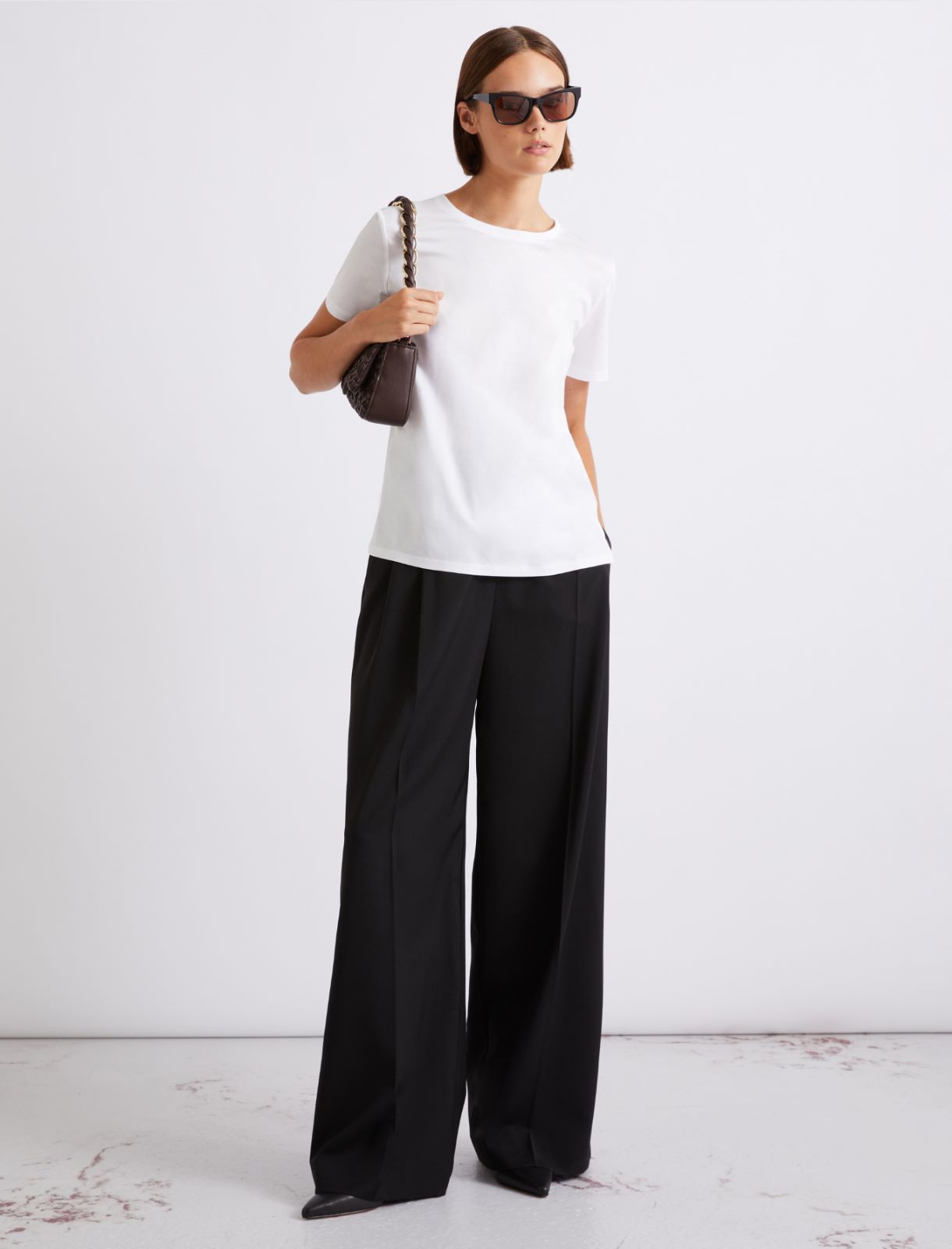 Pure cotton jersey T-shirt - OPTICAL WHITE - Marella - 2