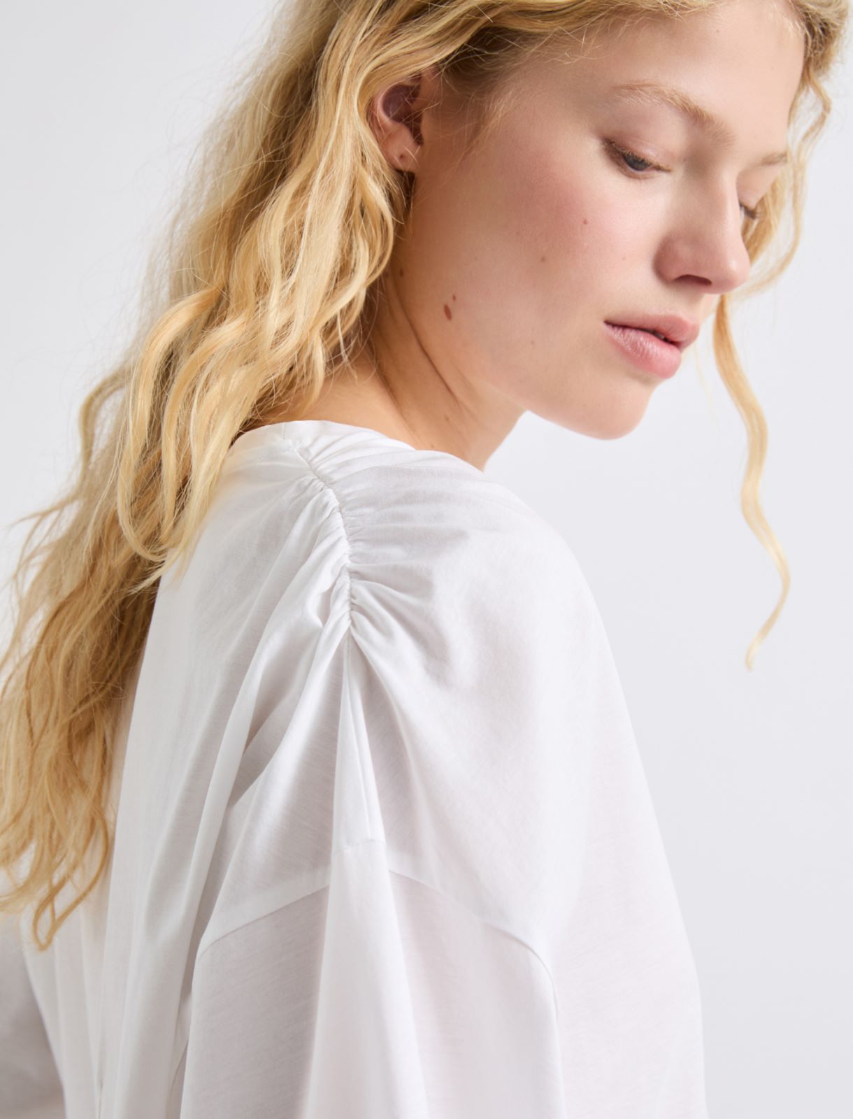 T-shirt en jersey mercerisé - BLANC NEUTRE - Marella - 6