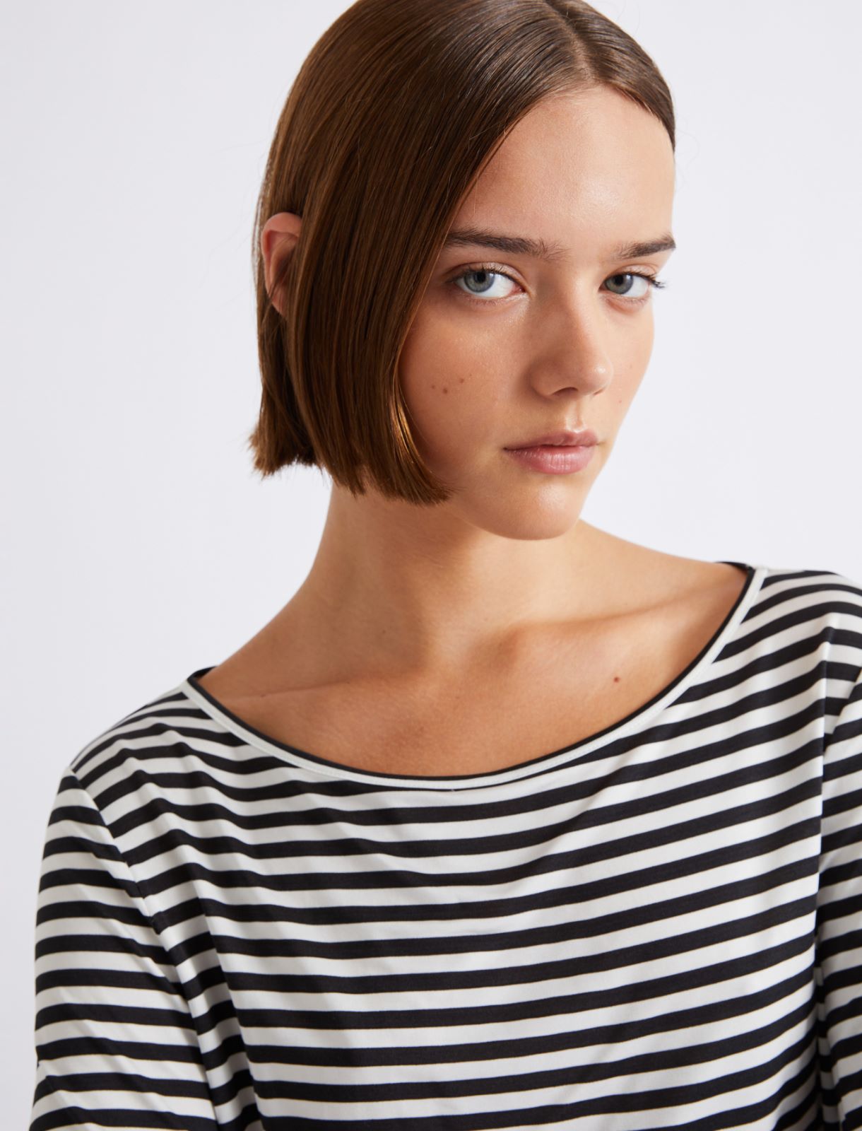 Striped jersey T-shirt - CREAM - Marella - 5