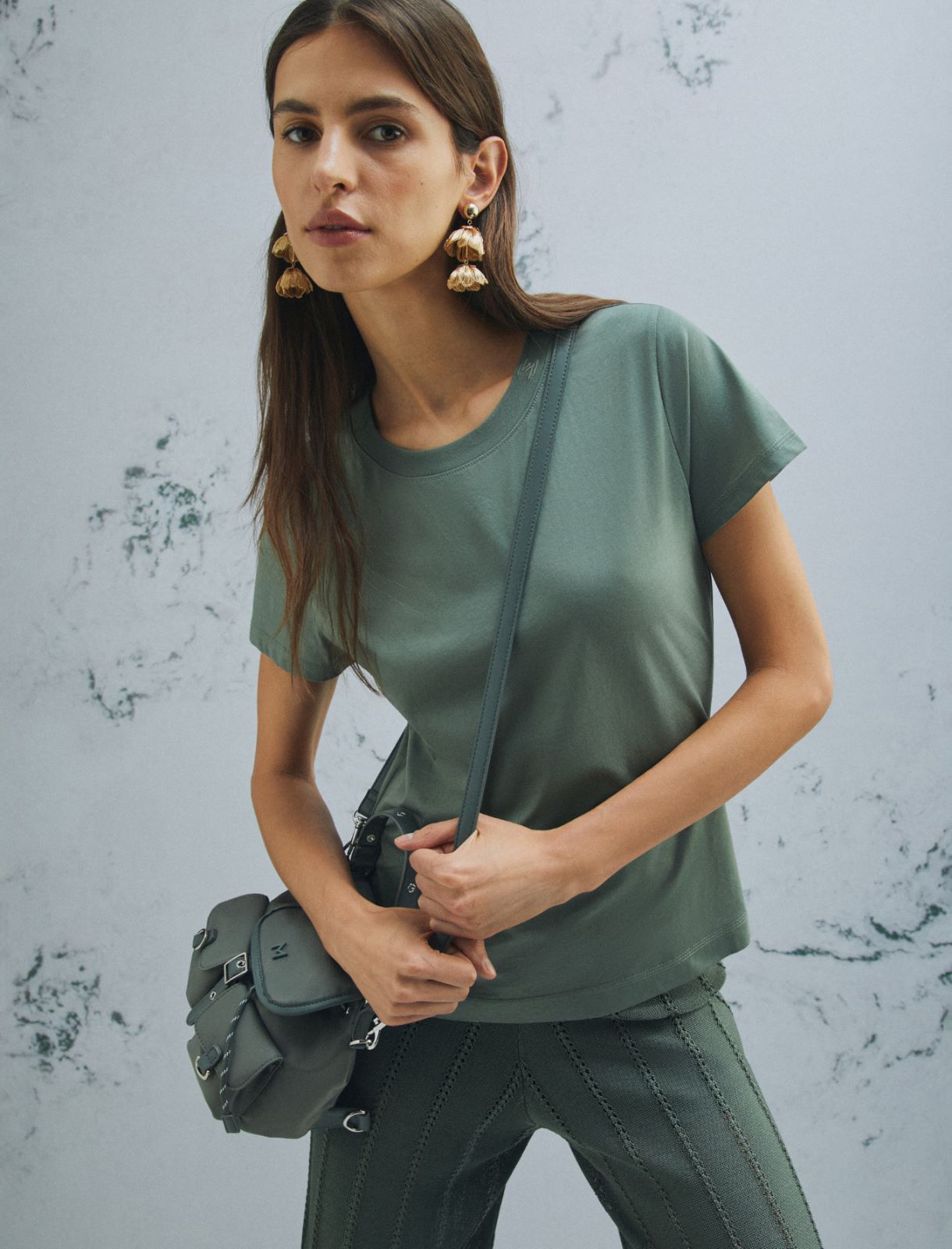 Pure cotton T-shirt - GREEN - Marella - 4