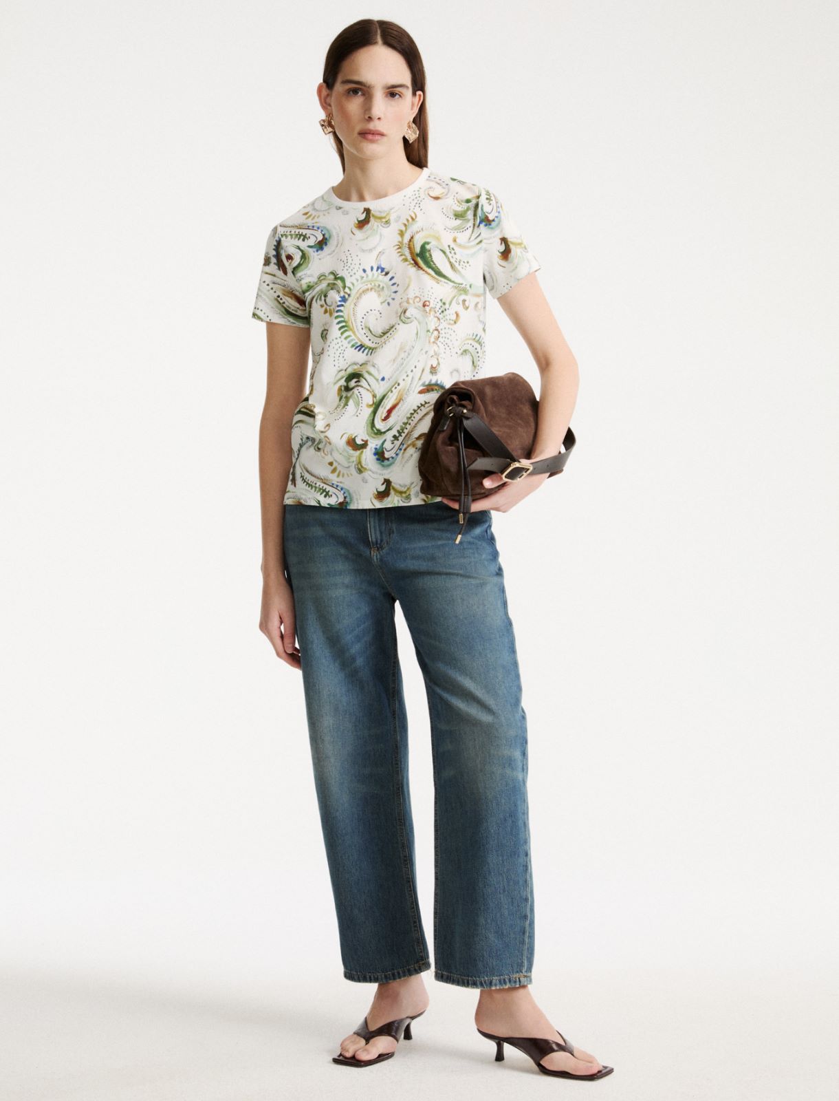 Printed jersey T-shirt - OPTICAL WHITE - Marella - 2