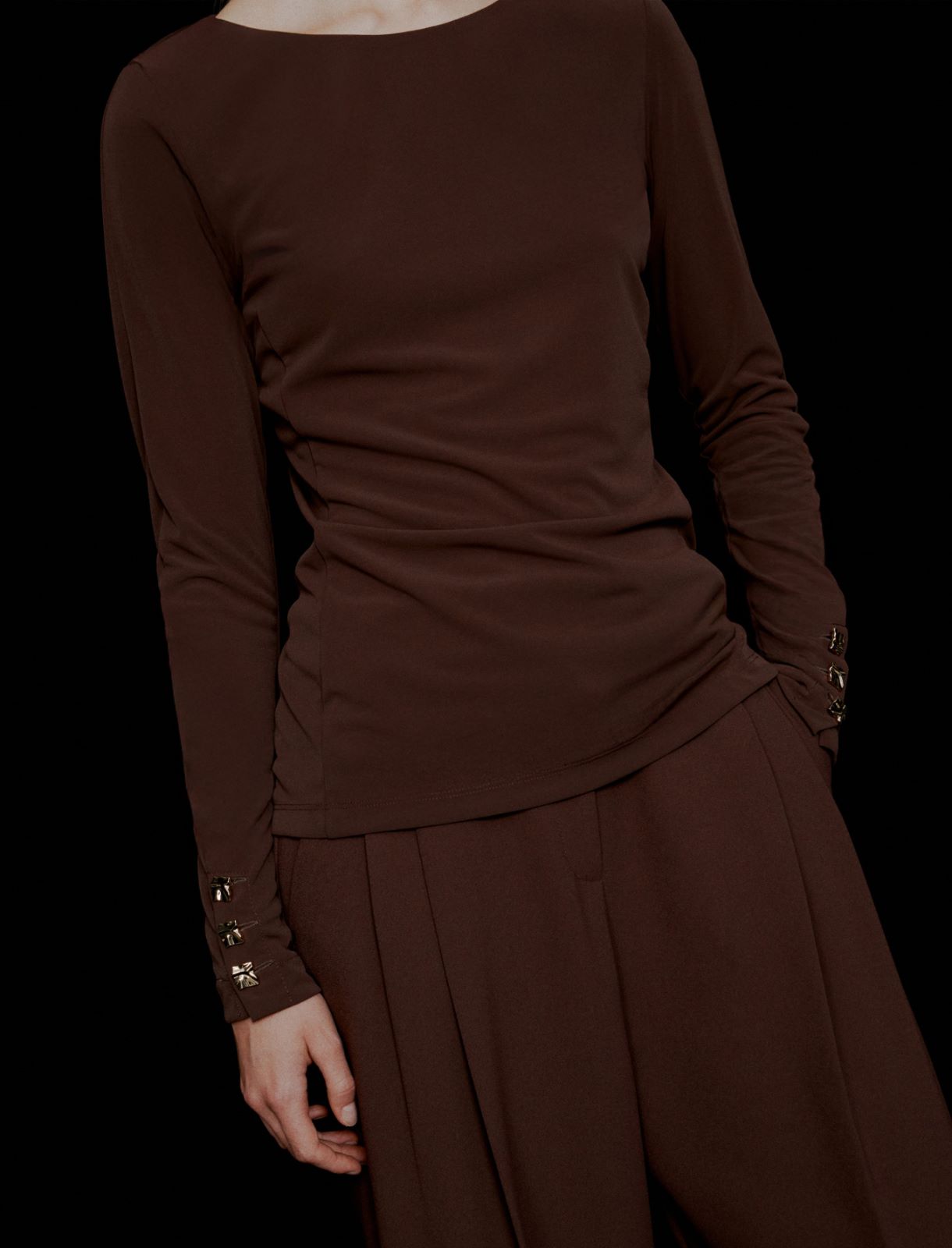 Jersey T-shirt - BROWN - Marella - 5