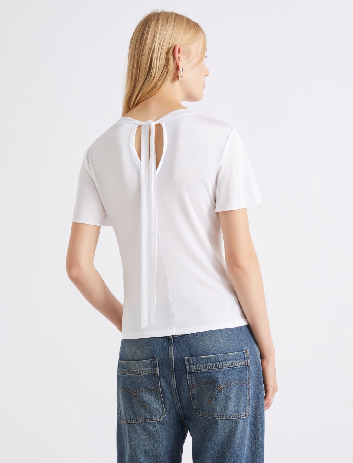 Viscose jersey T-shirt - WHITE - Marella - 3