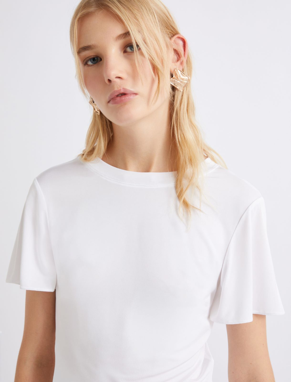 Viscose jersey T-shirt - WHITE - Marella - 5