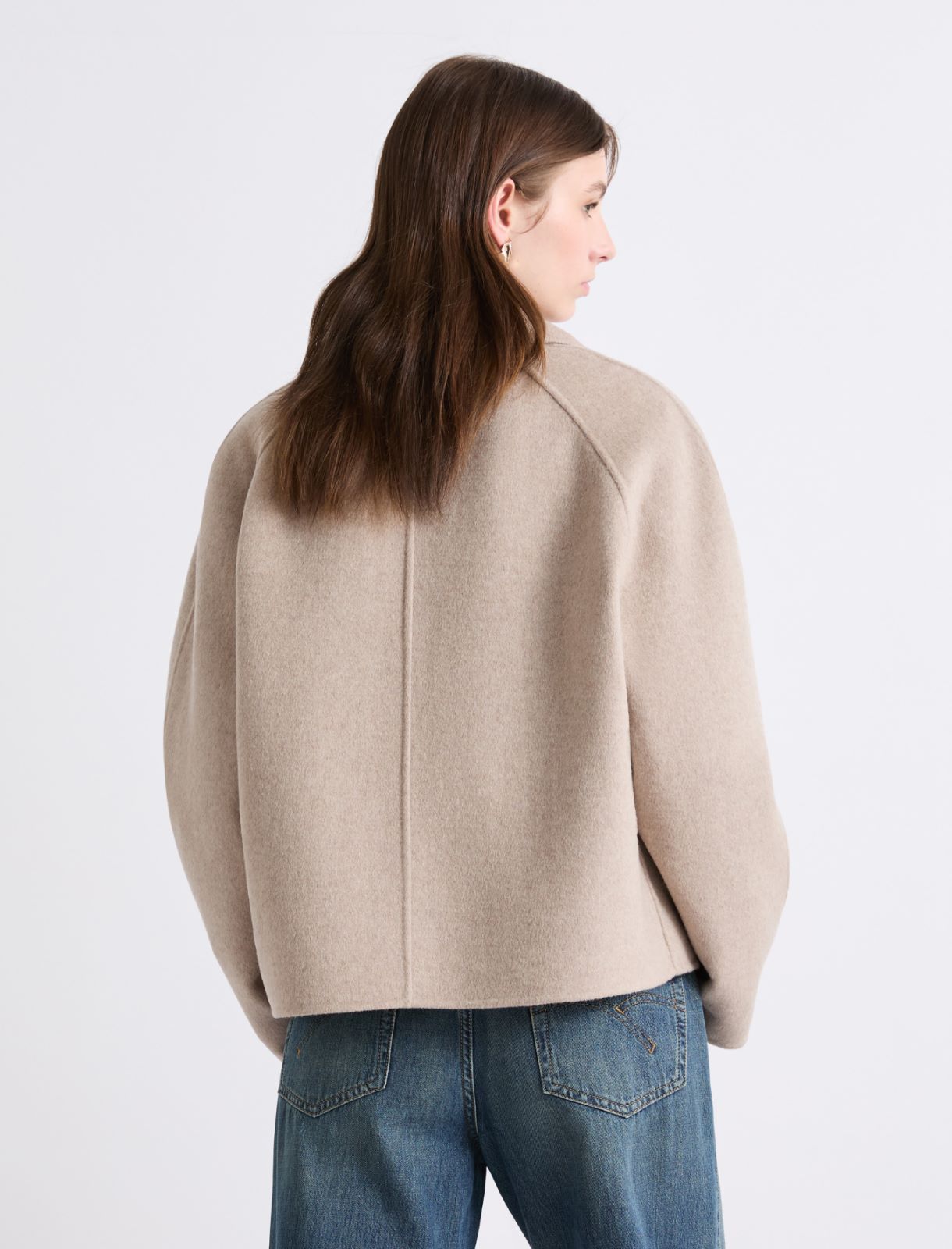 Short double cloth trench coat - CREAM - Marella - 3