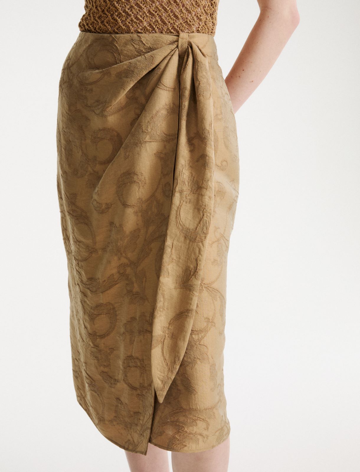 Wrap skirt - BEIGE - Marella - 5
