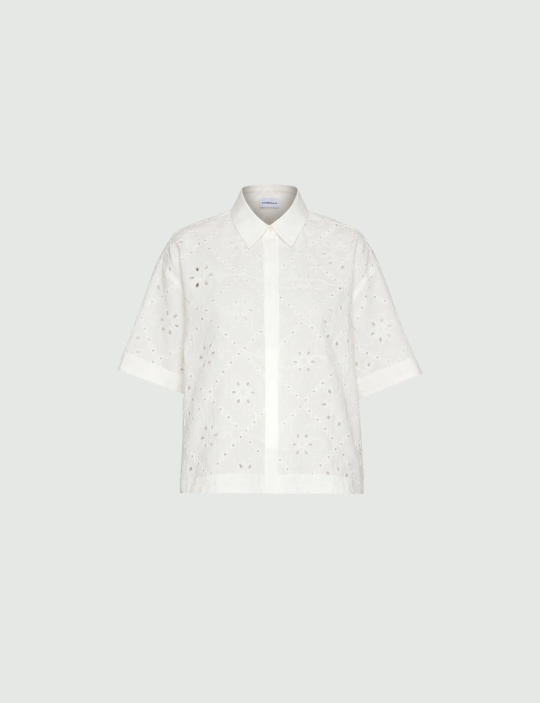 Embroidered muslin boxy shirt - Marella