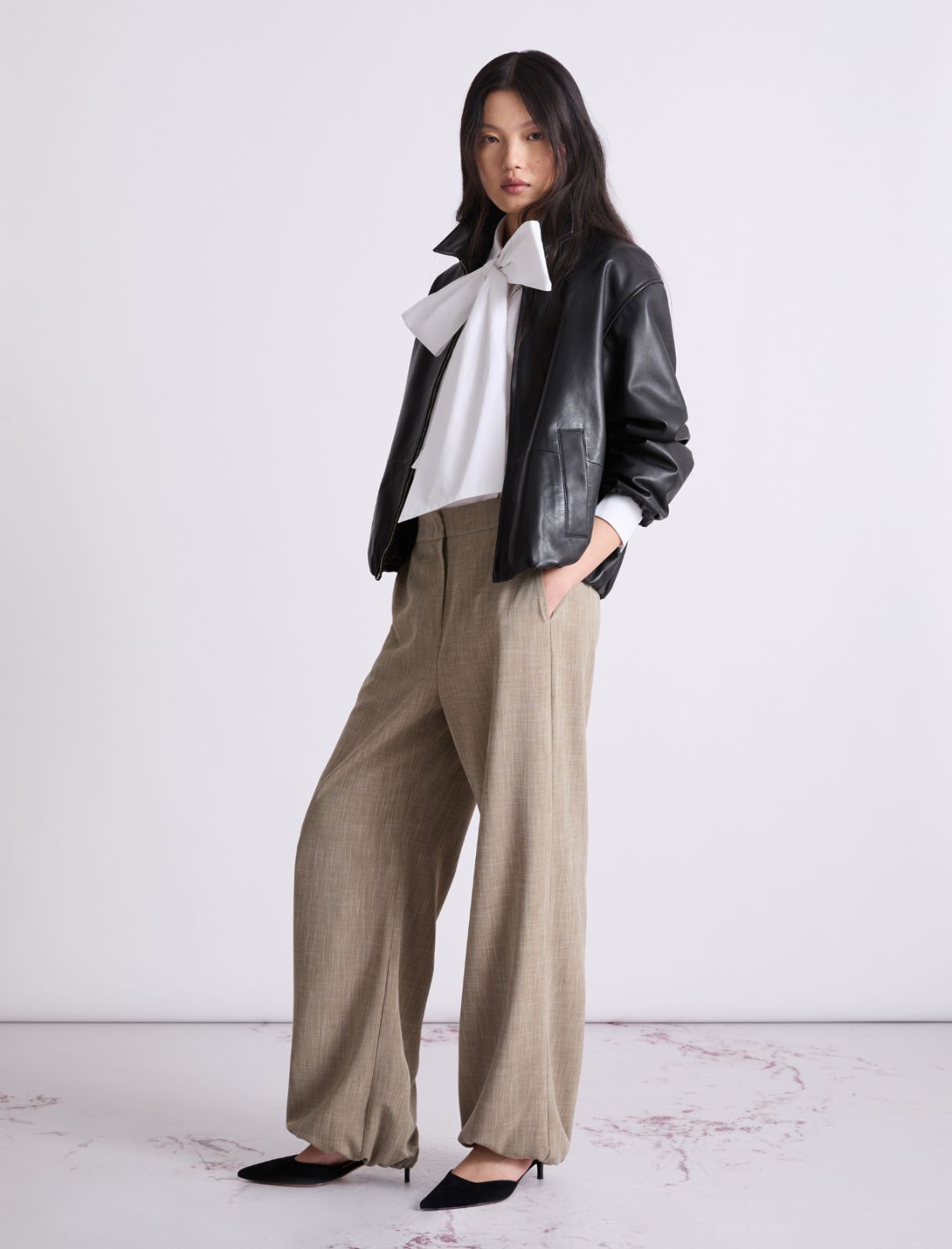 Camicia con fiocco - BIANCO OTTICO - Marella - 2