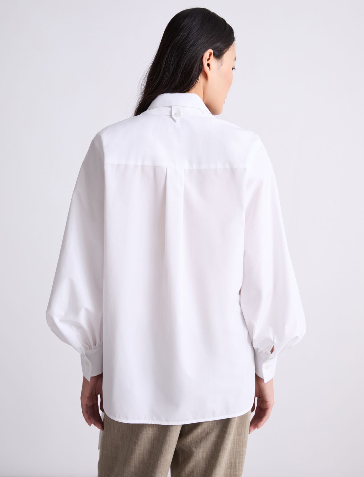 Camicia con fiocco - BIANCO OTTICO - Marella - 3