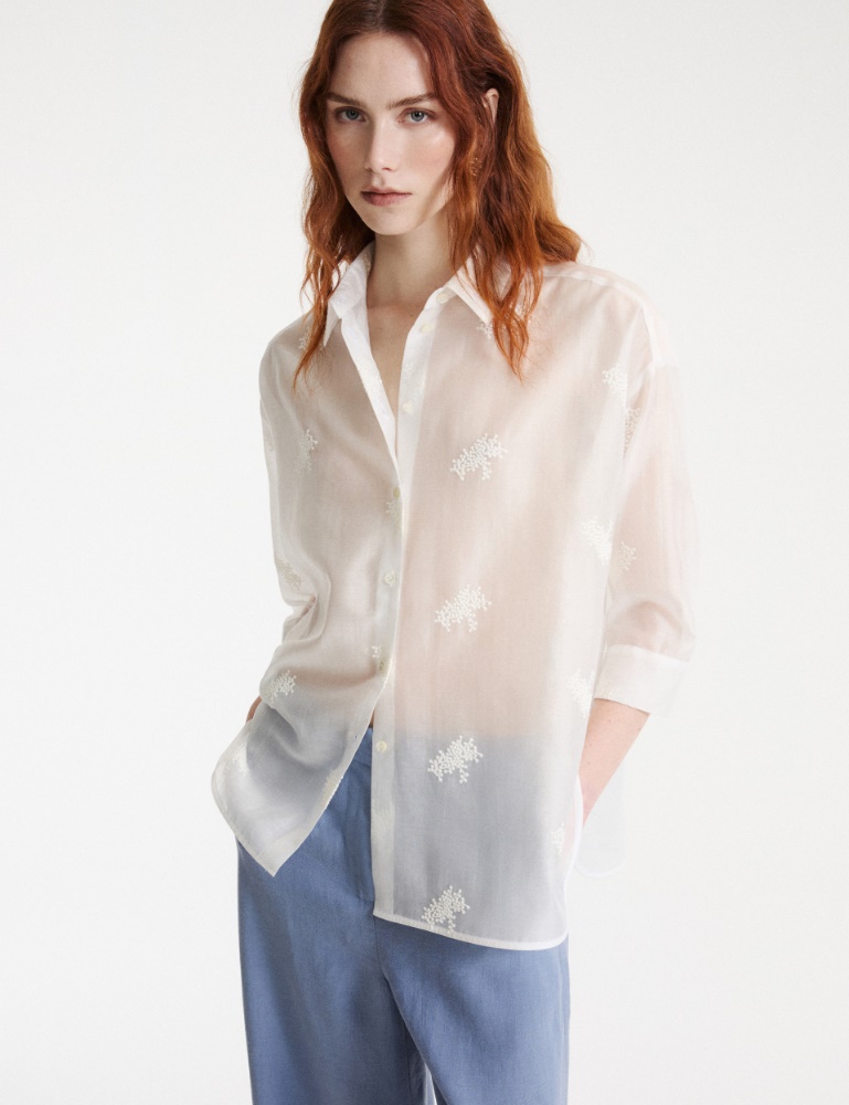 Oversized organza shirt - Marella
