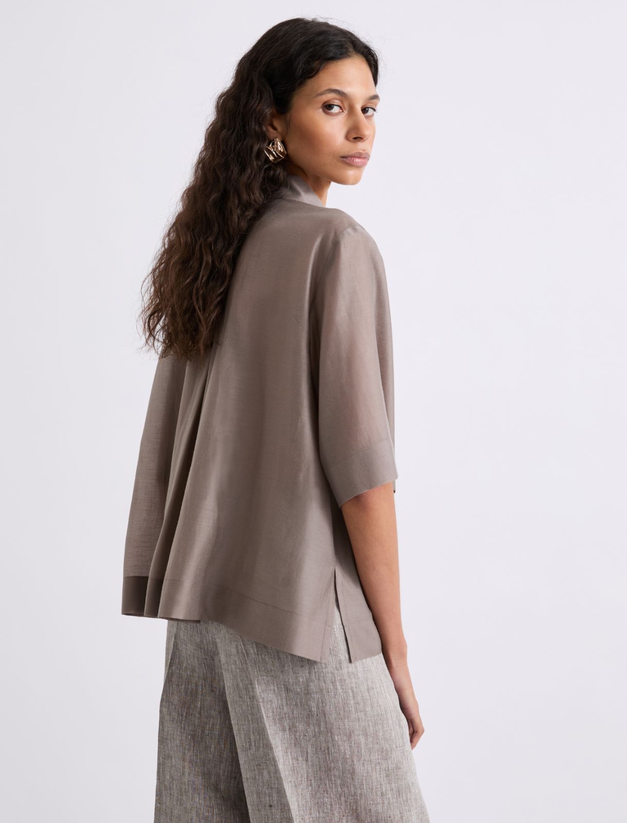 Chemise évasée en organza - PIERRE - Marella - 3