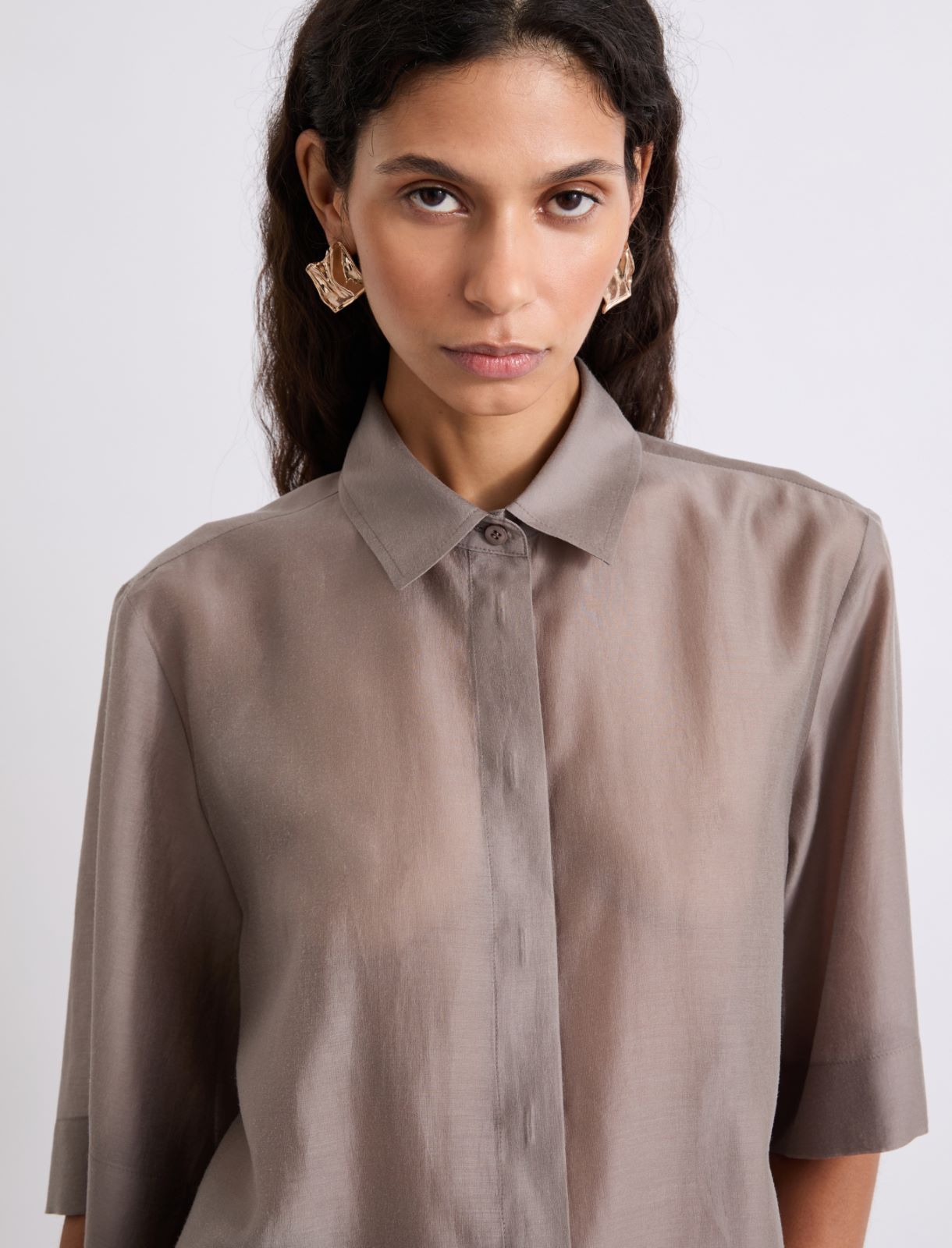 Chemise évasée en organza - PIERRE - Marella - 5