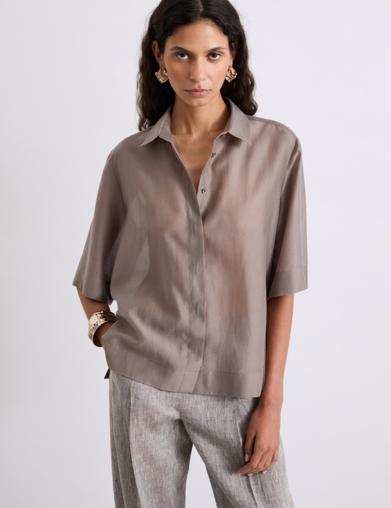 Chemise évasée en organza - Marella