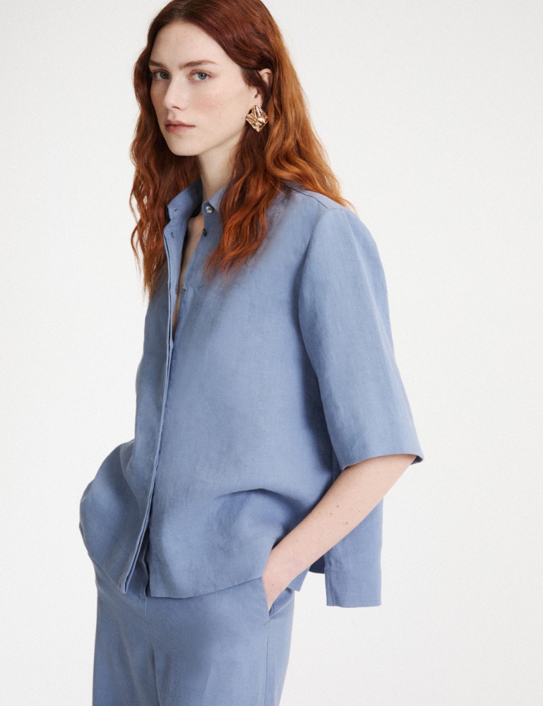 Pure linen cape shirt - Marella