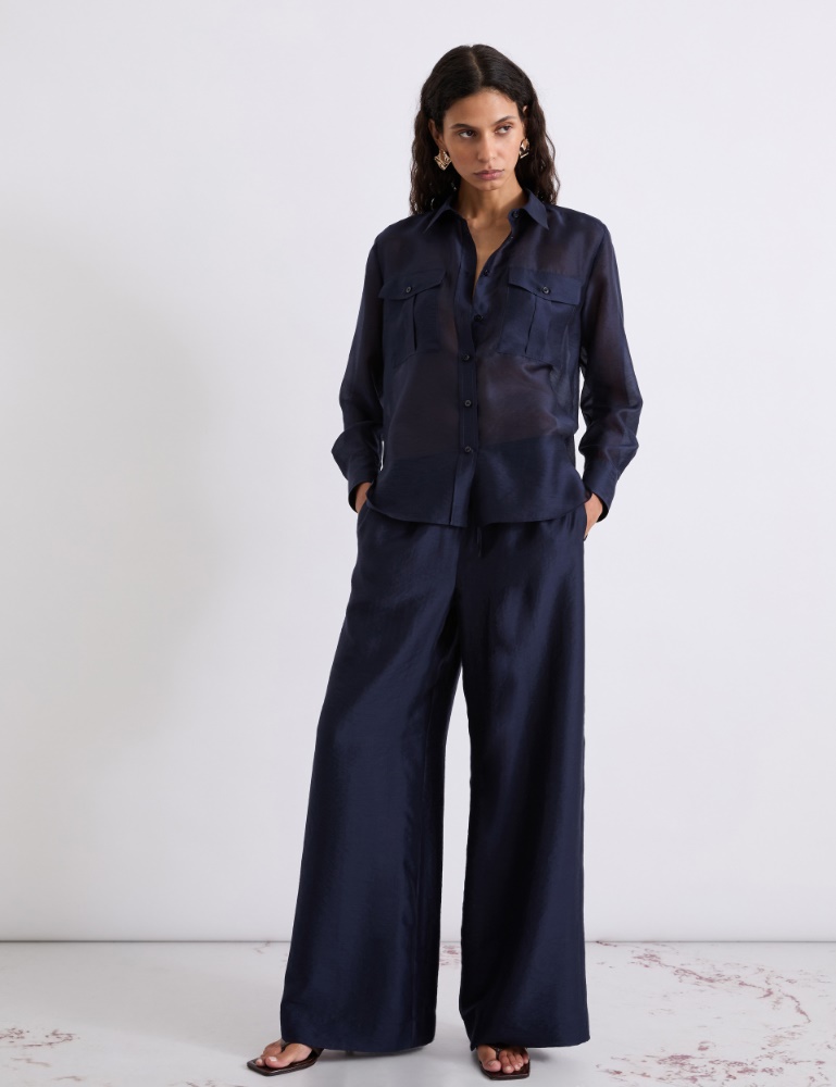 Organza wide-leg trousers - Marella