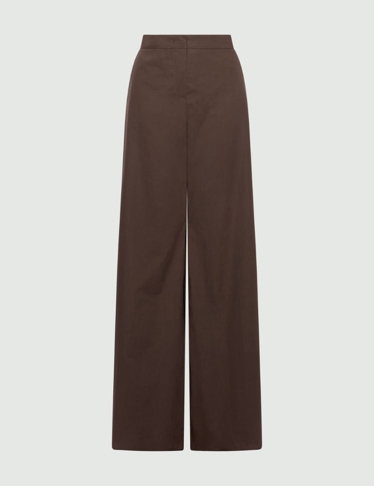 Poplin wide-leg trousers - Marella