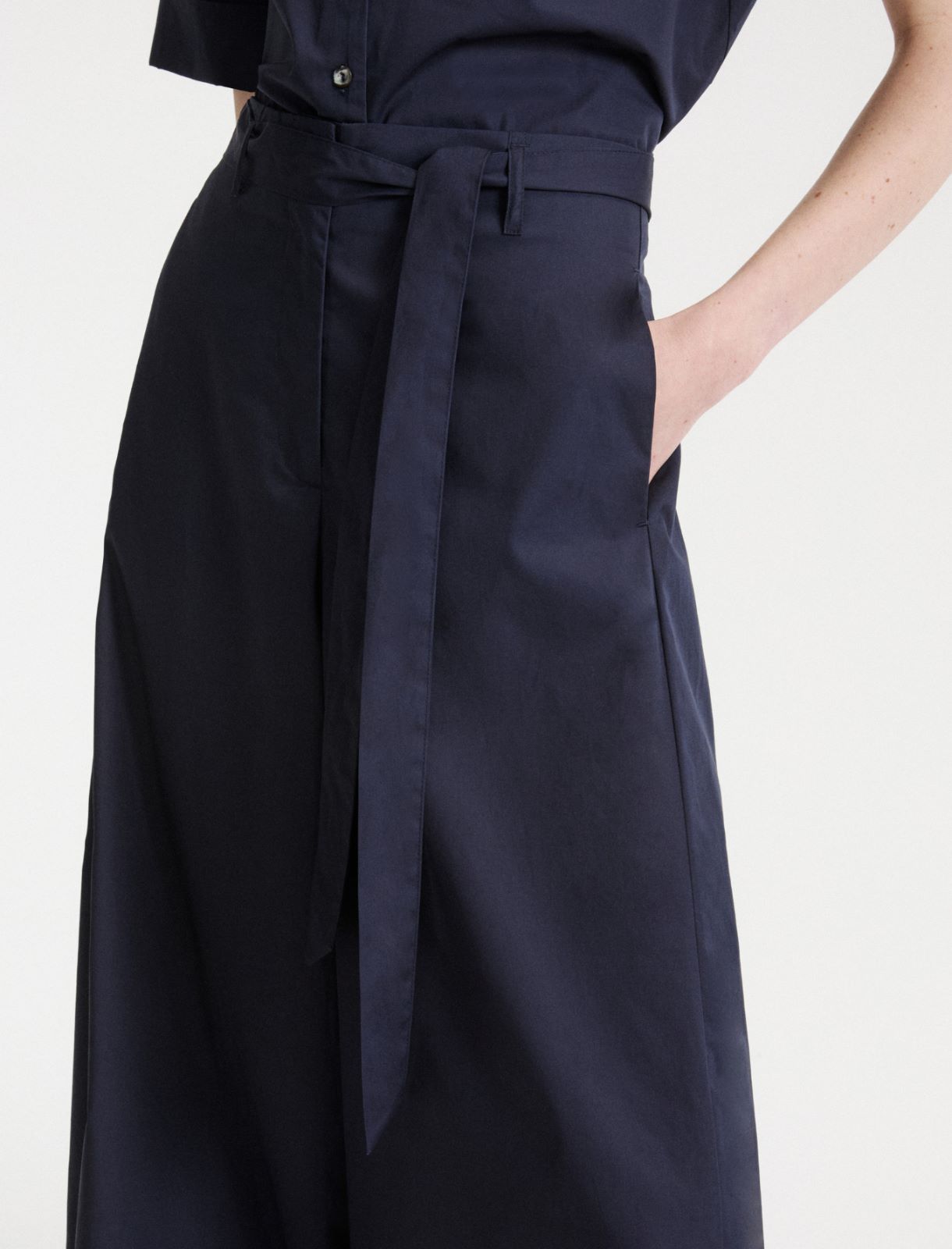 Super wide-leg trousers - NAVY - Marella - 5
